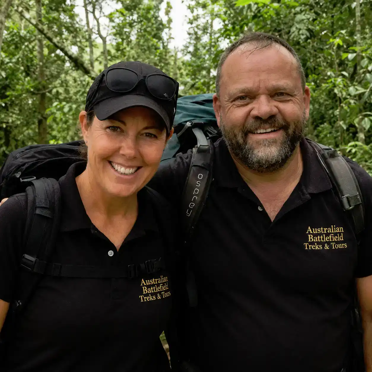 Scott Babington and Megan Delaney of Australian Battlefield Treks and Tours